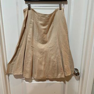 Sherry Taylor Beige/Neutral Flared Skirt, Size L  (NWOT)